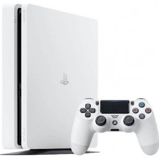 CONSOLE SONY PS4 SLIM BLANC 500 GO + 1 ... reconditionné