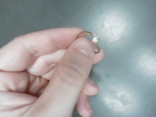 BAGUE OR 18K 1.05G reconditionné