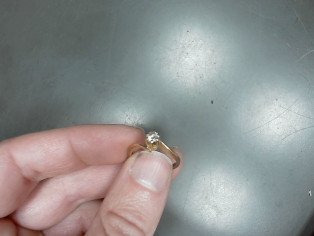 BAGUE OR 18K 2.43G DIAMANT reconditionné