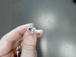 BAGUE OR 18K 3.44G DIAMANT reconditionné