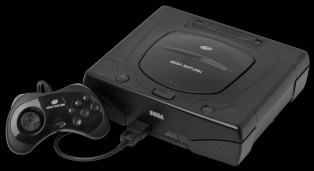 CONSOLE SEGA SATURN V2 NOIRE reconditionné