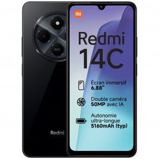 XIAOMI REDMI 14C NOIR 256GO reconditionné
