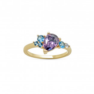 BAGUE PLAQUE OR 61G10257M reconditionné