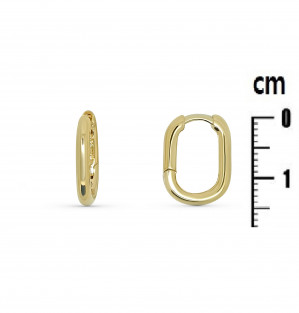 BOUCLES D OREILLES PLAQUE OR 63B34204 reconditionné