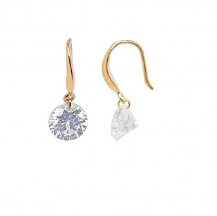 BOUCLES D OREILLES PLAQUE OR 63G4087 reconditionné