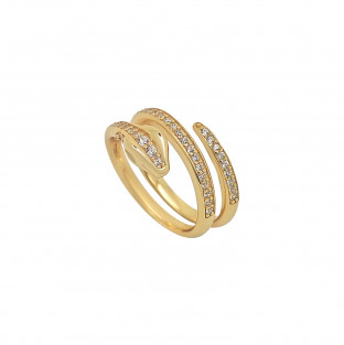 BAGUE PLAQUE OR 61G10115 reconditionné