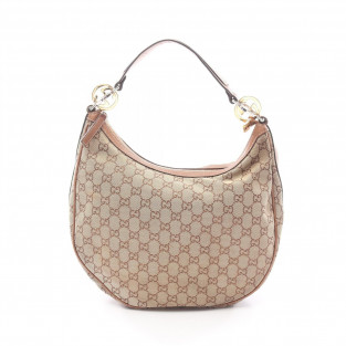 SAC GUCCI MEDIUM GG TWINS HOBO CANVAS reconditionné