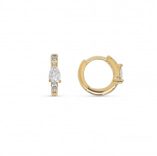 BOUCLES D OREILLES PLAQUE OR 63B34366 reconditionné