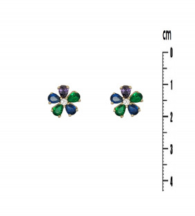 BOUCLES D OREILLES PLAQUE OR 63B33857M reconditionné