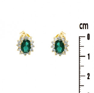 BOUCLES D OREILLES PLAQUE OR 6370755E reconditionné