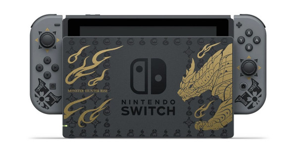 CONSOLE NINTENDO SWITCH 1 V2 MONSTER HUNTER RISE reconditionné