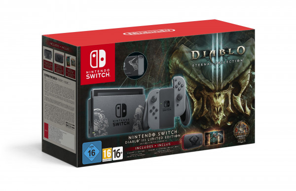 CONSOLE NINTENDO SWITCH 1 (2018) EDITION DIABLO 3 reconditionné