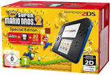 CONSOLE NINTENDO 2DS BLEU ET NOIRE COMPLETE AVC BOITE EDITION MARIO BROS 2 reconditionné