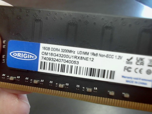 DDR4 16GO 3200MHZ ORIGIN