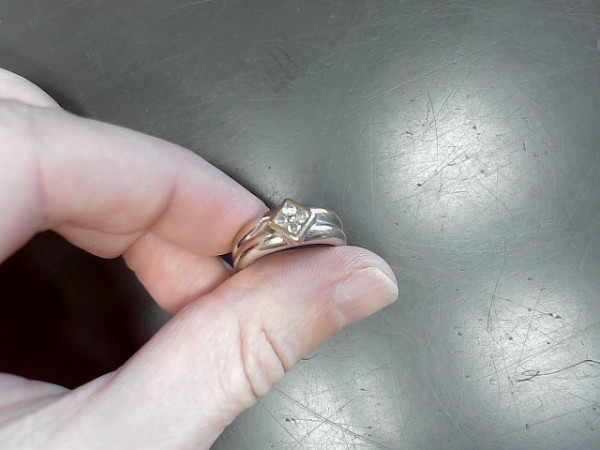 BAGUE OR 18K 4.93G DIAMANTS reconditionné