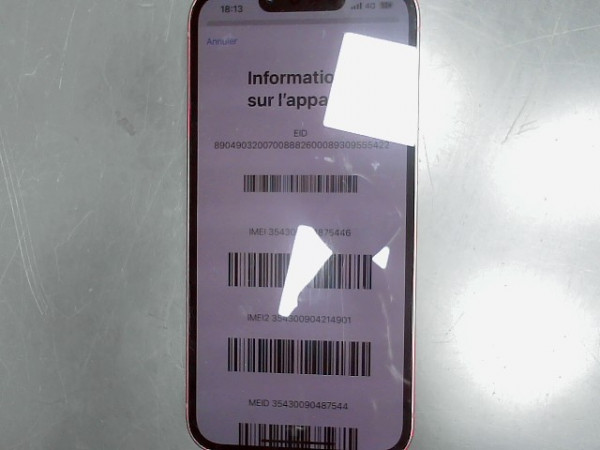 IPHONE 13 128GO 85% RAYURES reconditionné