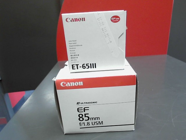 CANON EF 85MM + PARE SOLEIL reconditionné