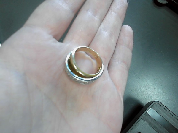 BAGUE OR 18K 6.96G DIAMANTS reconditionné