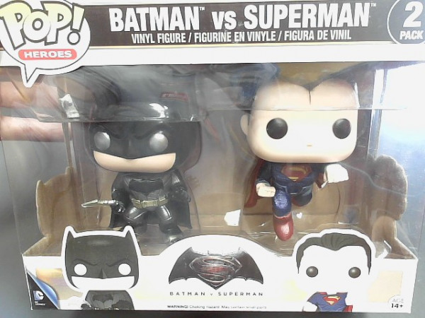 FIGURINE POP DUO BATMAN V SUPERMAN METALLIC reconditionné
