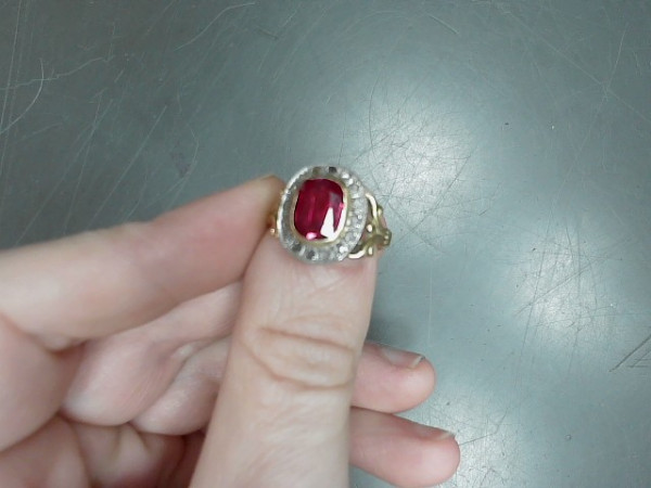 BAGUE OR 18K RUBIS 3.91G reconditionné