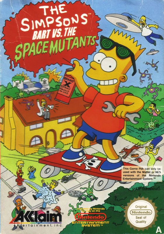 JEU NES THE SIMPSONS BART VS THE SPACE MUTANTS BOITE reconditionné