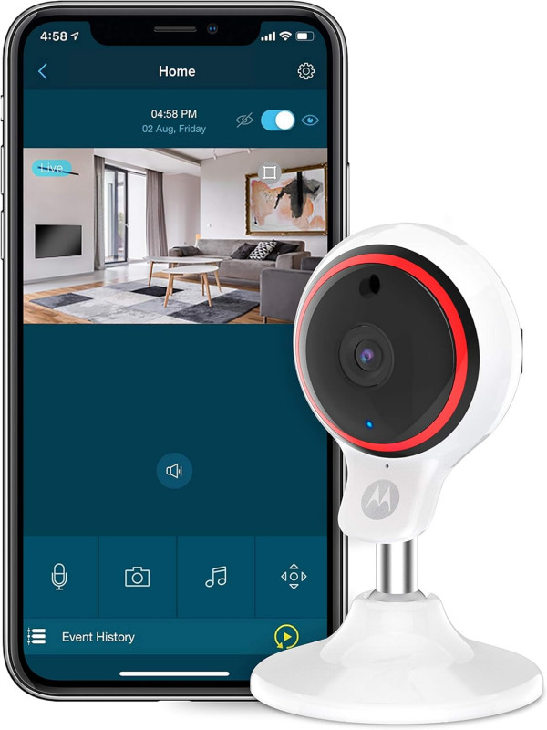 CAMERA DE SURVEILLANCE INTERIEURE MOTOROLA FOCUS71-W 1080P WIFI