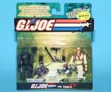 PACK DOUBLE FIGURINE ACTION GI JOE VS COBRA SNAKE EYES STORM SHADOW reconditionné