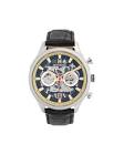 MONTRE HOMME QUARTZ 42MM BRACELET CUIR NOIR MONTIGNAC MOW1007 reconditionné
