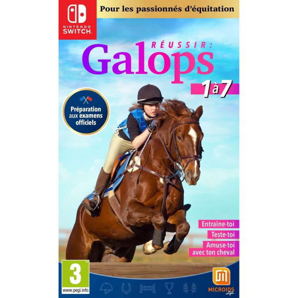 JEU NINTENDO SWITCH REUSSIR GALOPS 1 A 7 reconditionné