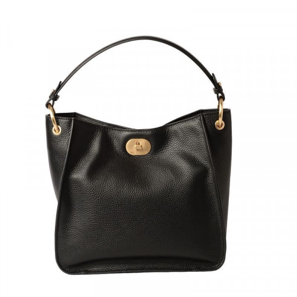 SAC PORTE EPAULE MACDOUGLAS AMALFI RHODES NOIR CUIR reconditionné