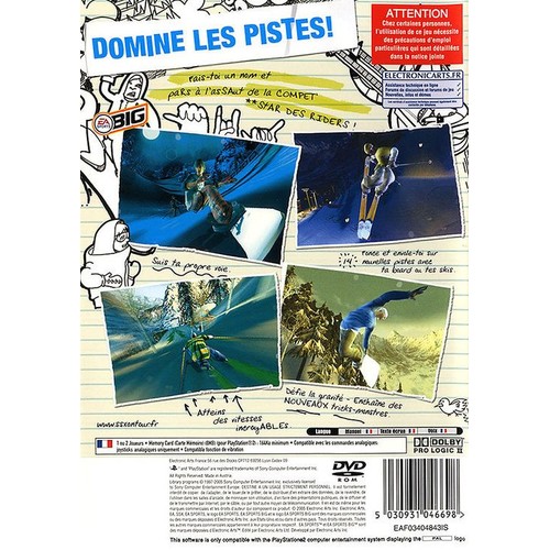 SSX ON TOUR PLATINUM PS2 reconditionné