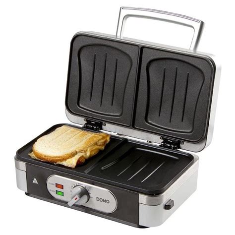 GAUFRIER DOMO + CROQUE MONSIEUR + GRILL - DO9264C reconditionné