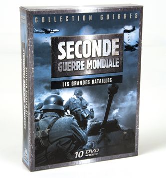 COFFRET 10 DVD SECONDE GUERRE MONDIALE LES GRANDES BATAILLES reconditionné