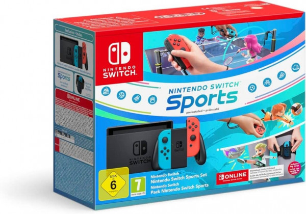 CONSOLE NINTENDO SWITCH JOYCONS ROUGE ET BLEU reconditionné
