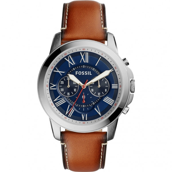 MONTRE HOMME BRACELET CUIR FOSSIL FS5210 reconditionné