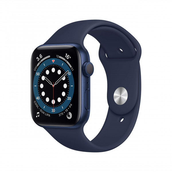 APPLE WATCH SERIES 6 44MM BLUE ALU + PURPLE FOG SPORT reconditionné