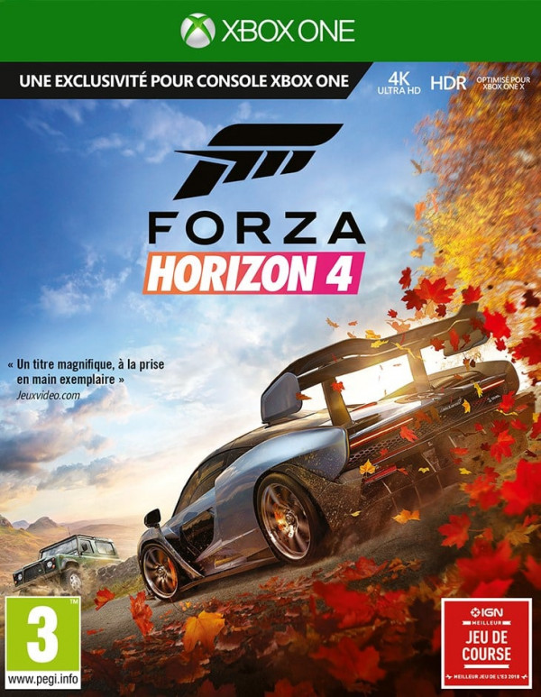 JEU XONE FORZA HORIZON 4