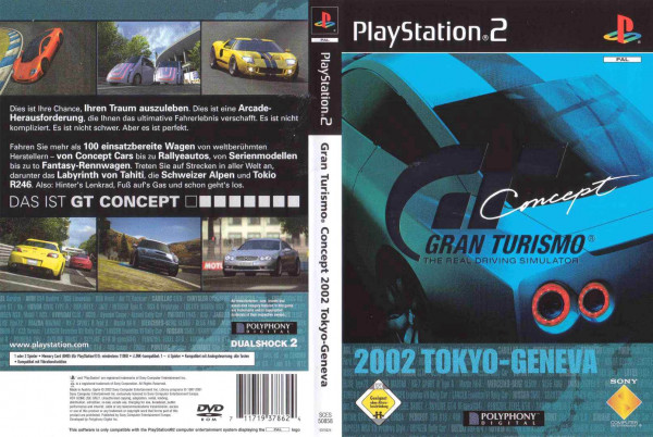 JEU PS2 GRAN TURISMO GENEVA TOKYO 2002 PS2 reconditionné