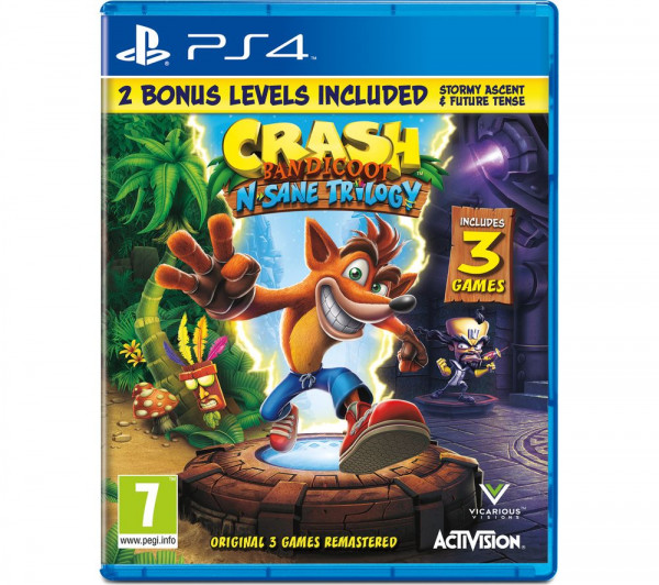 JEU PS4 CRASH BANDICOOT N SANE TRILOGY reconditionné