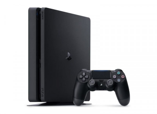 CONSOLE SONY PS4 SLIM NOIR 1 TO + 1 MANETTE COMPATIBLE reconditionné