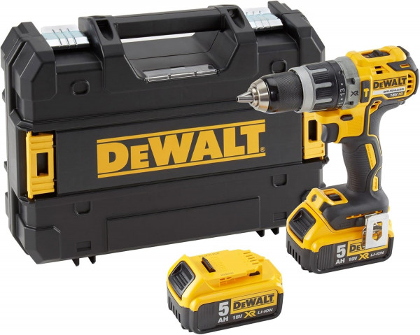 DEWALT PERCEUSE-VISSEUSE ULTRA-COMPACTE SANS-FIL BRUSHLESS XR 18V, 2 X BATTERIES 5AH reconditionné