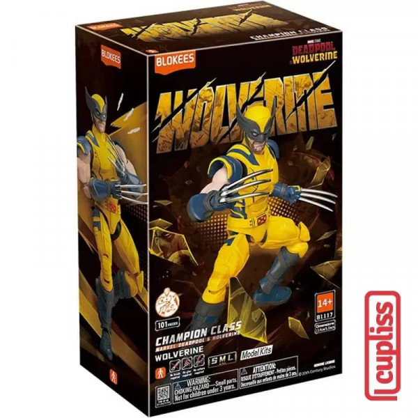MARVEL HEROS BLOKEES CHAMPION CLASS 05 WOLVERINE NEUF BLK81117 reconditionné