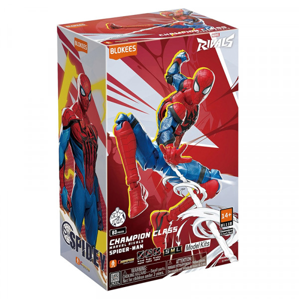 MARVEL RIVALS BLOKEES CHAMPION CLASS 06 SPIDER-MAN BLK81118 NEUF reconditionné