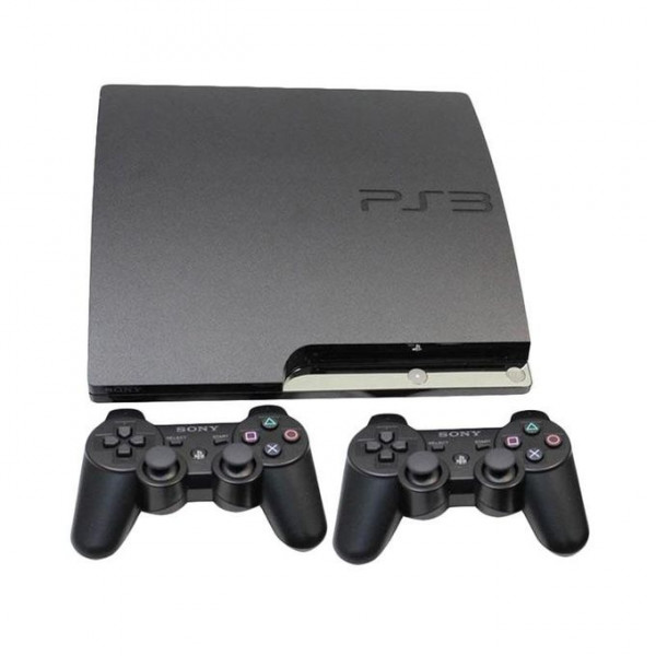 CONSOLE SONY PS3 SLIM NOIR 250 GO + 2 MANETTES reconditionné