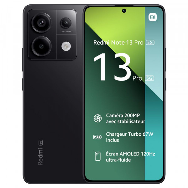 XIAOMI REDMI NOTE 13 PRO+ 256GO NOIR reconditionné