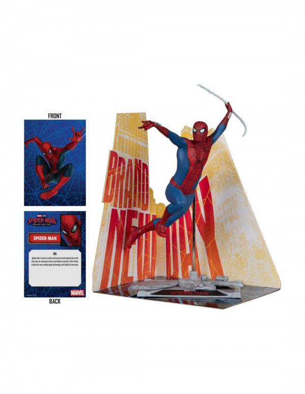 MARVEL - FIGURINE DE COLLECTION SPIDER-MAN BRAND NEW DAY 1:10 (17,2CM) 613445 reconditionné