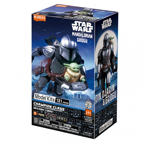 STAR WARS BLOKEES MANDALORIAN CHAMPION 05 DIN DJARIN AND GROGU BLK75805 reconditionné
