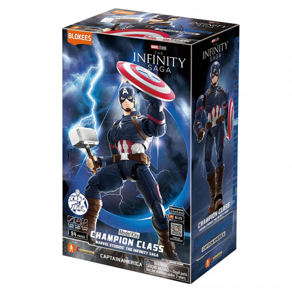 MARVEL HEROS BLOKEES CHAMPION CLASS 03 CAPTAIN AMERICA BLK81115 reconditionné