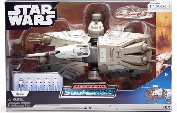 STAR WARS MICRO GALAXY SQUADRON FEATURE VEHICLE & FIGURE DREADNAUGHT CLASS AT-TE 22,5CM SWJ0167 reconditionné