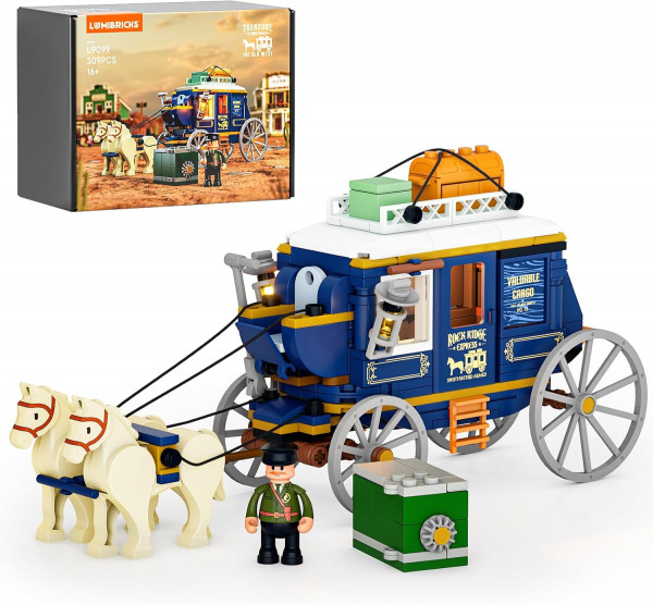 LUMIBRICKS THE OLD WEST TREASUREL STAGECOACH B14006N reconditionné